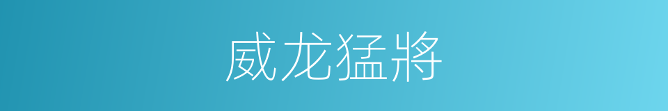 威龙猛將的同義詞