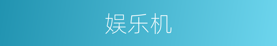 娱乐机的同义词