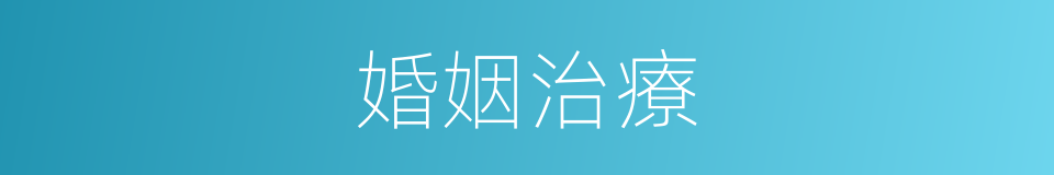 婚姻治療的同義詞