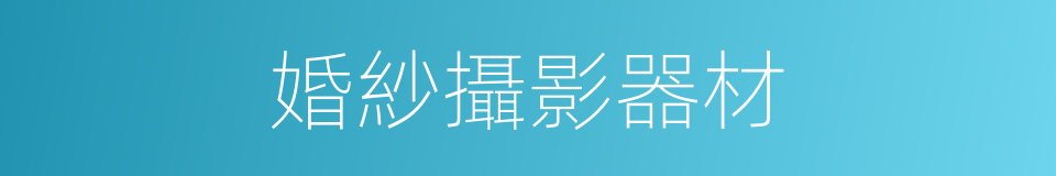婚紗攝影器材的同義詞