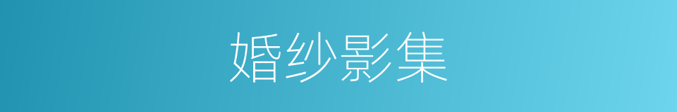 婚纱影集的同义词