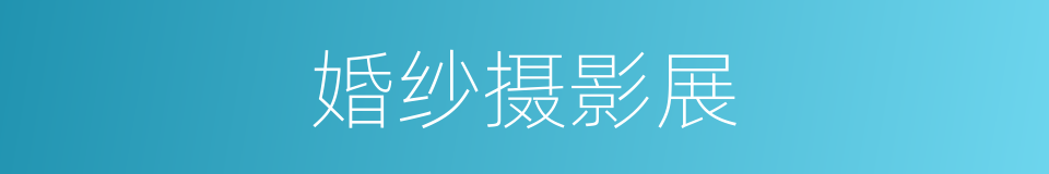 婚纱摄影展的同义词