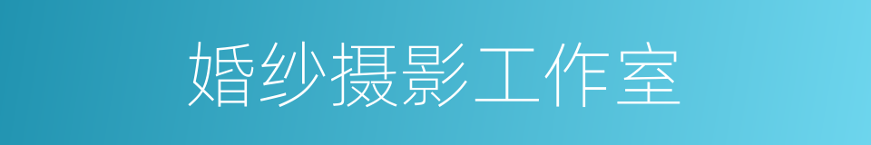 婚纱摄影工作室的同义词