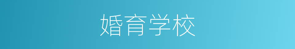 婚育学校的同义词