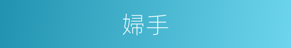 婦手的同義詞
