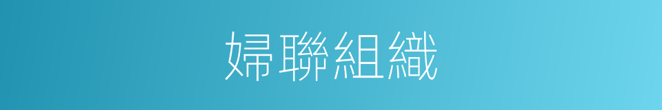 婦聯組織的同義詞