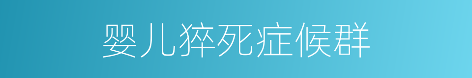 婴儿猝死症候群的同义词