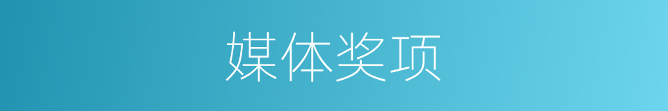 媒体奖项的同义词