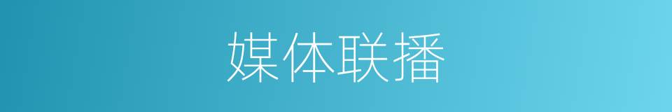 媒体联播的同义词