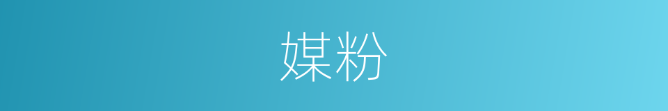 媒粉的同义词