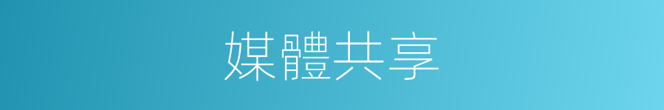 媒體共享的同義詞