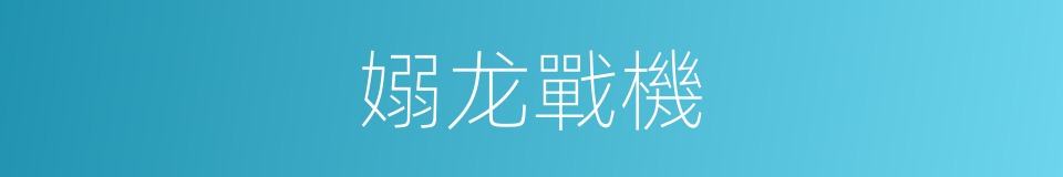 嫋龙戰機的同義詞