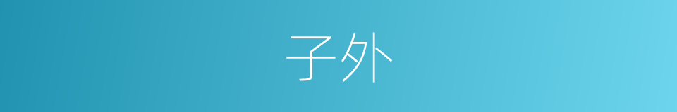 子外的同义词