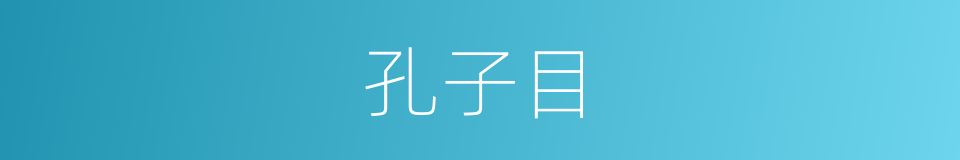 孔子目的同义词