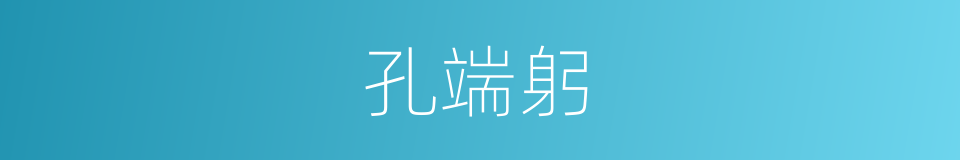 孔端躬的同义词