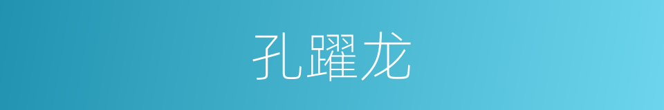 孔躍龙的同義詞