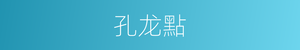 孔龙點的同義詞