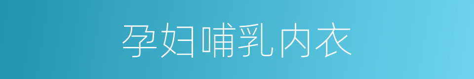 孕妇哺乳内衣的同义词