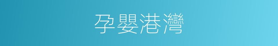 孕嬰港灣的同義詞