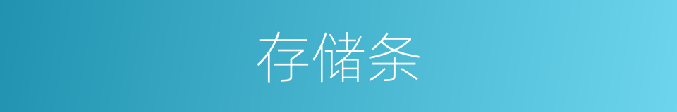 存储条的同义词