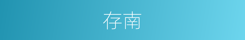 存南的同义词