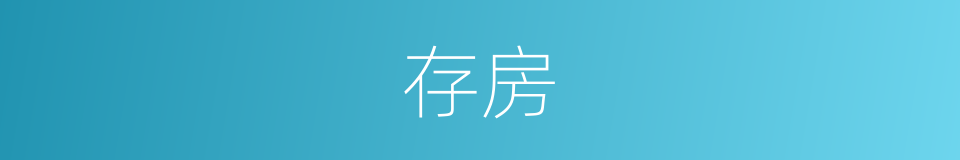 存房的同义词
