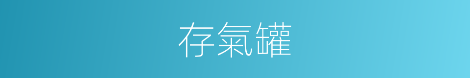 存氣罐的同義詞