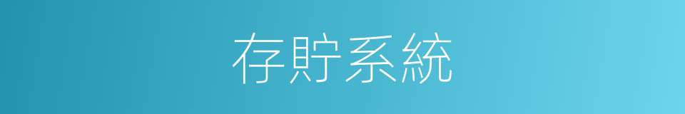 存貯系統的同義詞