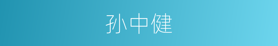 孙中健的同义词