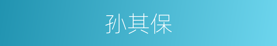 孙其保的同义词