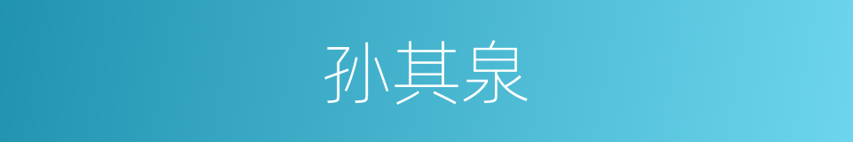 孙其泉的同义词