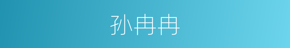 孙冉冉的同义词