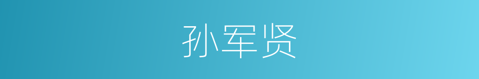 孙军贤的同义词