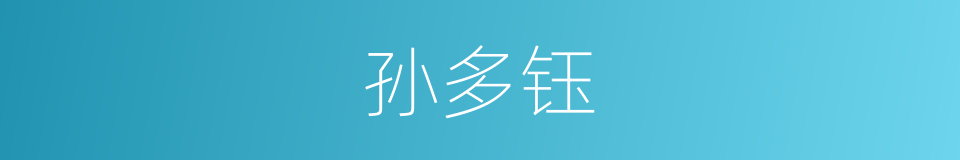 孙多钰的同义词