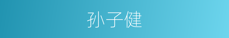 孙子健的同义词