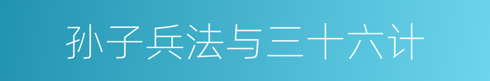 孙子兵法与三十六计的同义词