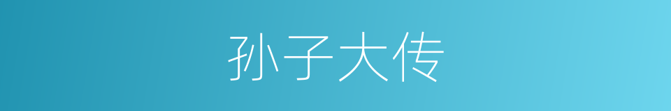 孙子大传的同义词