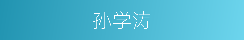 孙学涛的同义词