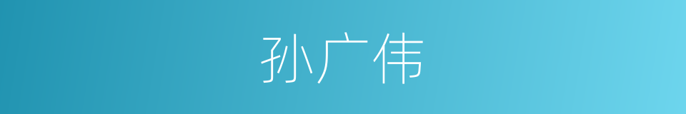 孙广伟的同义词