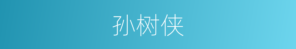 孙树侠的同义词