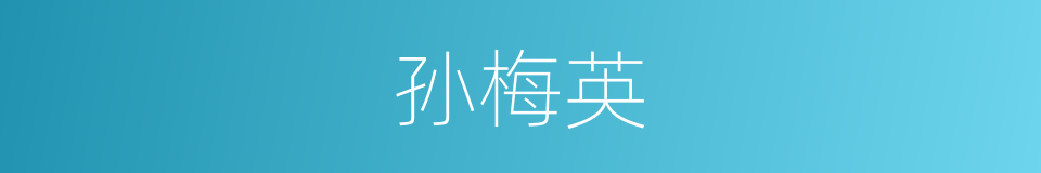 孙梅英的同义词