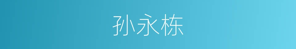 孙永栋的同义词