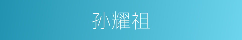 孙耀祖的同义词