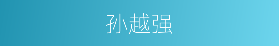 孙越强的同义词