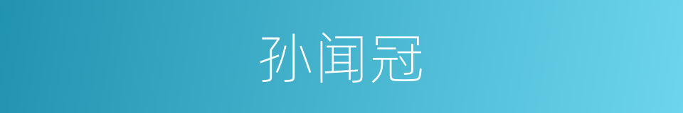 孙闻冠的同义词