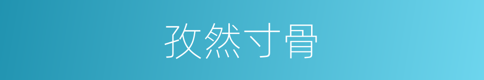 孜然寸骨的同义词