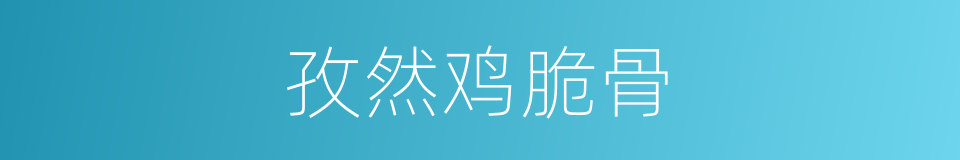 孜然鸡脆骨的同义词
