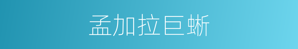 孟加拉巨蜥的同义词