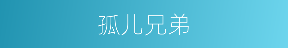 孤儿兄弟的同义词