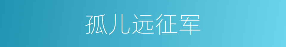 孤儿远征军的同义词